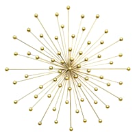 Gold Metal Starburst Wall Decor, 28"