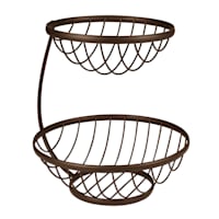 Ashley 2-Tier Round Fruit Basket