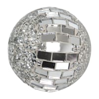 Tile & Crackled Mosaic Glass Sphere, 3"