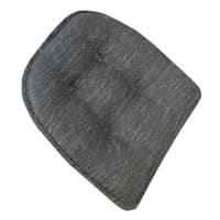 Clarity Grey Gripper Dining Chair Cushion with Non Skid Material