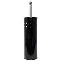 Black Metal Toilet Bowl Brush with Hole Details