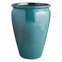 Arcadia Aqua Ceramic Outdoor Planter, Extra Large