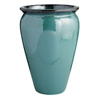 Arcadia Aqua Ceramic Outdoor Planter, Large
