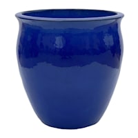 Blue Flare Outdoor Planter, Medium