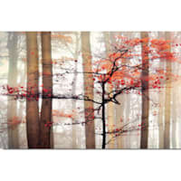 Orange Awakening Landscape Photography Canvas Wall Art, 24x36