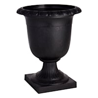 Crescendo Slate Recycled Urn Outdoor Planter, Extra Large