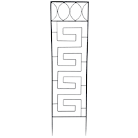 Found & Fable Black Metal Contemporary Garden Trellis, 53"