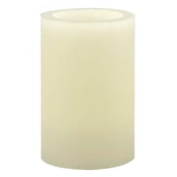 Ivory Wax LED Wavy Top Pillar Candle, 2x3