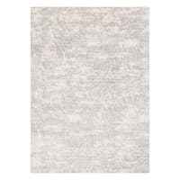 (A252) Willow Grey Microfiber Area Rug, 5x7