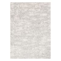 (A252) Willow Microfiber Gray Area Rug, 5x7