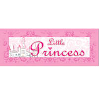 12X36 Pink Little Princess Canvas Wall Art