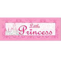 Pink Little Princess Canvas Wall Art, 12x36