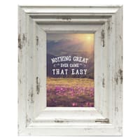 Miranda Distressed Cream Tabletop Picture Frame, 4x6