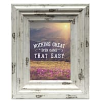 Miranda Distressed Cream Tabletop Picture Frame, 5x7