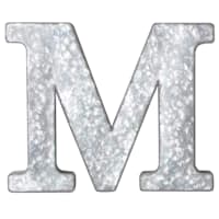 12in. Galvanized Metal Monogram M