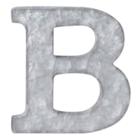 12in. Galvanized Metal Monogram B