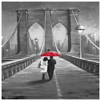 New York Love Bridge Canvas Wall Art, 24x36