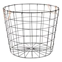 Round Wire Storage Basket, Bronze