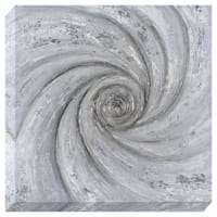 40X40 Silver Swirl Enhanced Metallic Canvas