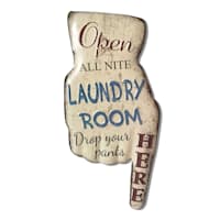8In.X16In. Metal Laundry Room Wall Sign