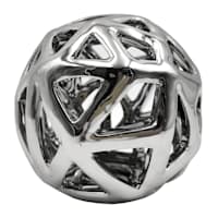 Silver Ceramic Ball, 5"