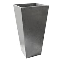 Sonata Silver Recycled Outdoor Planter, 28"