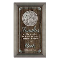 7X13 Family Tree Medallion Art Under Glass