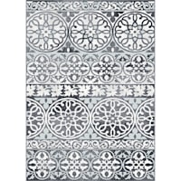 (A332) Fredrika Smoke Woven Shag Accent Rug, 3x5