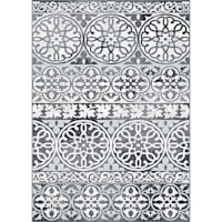 (A332) Fredrika Smoke Woven Area Rug, 8x10
