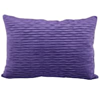 Blue Ripple Textured Plush Throw Pillow, 14x20