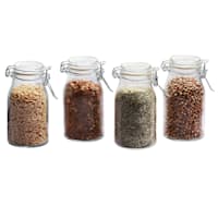 Set of 4 Mini Optic Spice Jars, 6.25oz