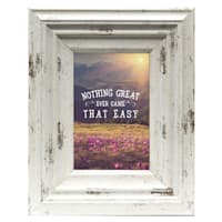 Miranda Distressed Cream Tabletop Picture Frame, 8x10