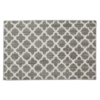 Madison Grey & Cream Geometric Washable Accent Rug, 2x3