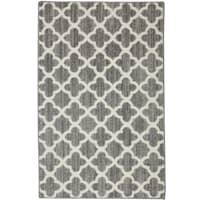 Madison Geometric Grey & Cream Accent Rug, 30x46