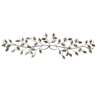 Silver Leaf Over The Door Wall Art, 48x12