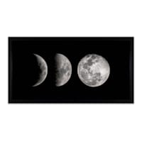 Glass Framed Moon Phases Art, 12x24