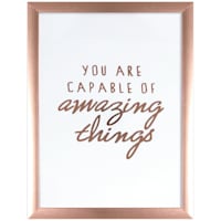 12X16 You Are Capable Of Amazing Things Foiled Art Under Glass