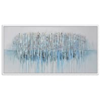 Framed Row of Trees Enhanced Canvas Wall Art, 28x56