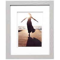 Miranda 16x20 Matted to 11x14 Poster Wall Frame, Gray