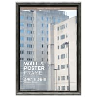 Miranda Silver & Black Poster Wall Frame, 24x36