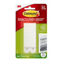 Command Large Picture Hanging Strips, 4-Sets of Strips/Pack, White