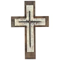 16X10 Wood Antique Wall Cross