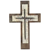 Antique Wooden Wall Cross, 16x10
