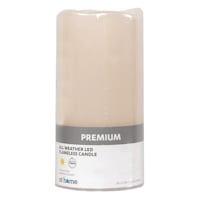 Ivory LED Pillar Candle with 6 Hour Timer, 3x6
