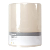 Ivory LED Pillar Candle with 6 Hour Timer, 6x8