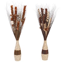 Dried Natural Buri Bundle, 40", Assorted Styles