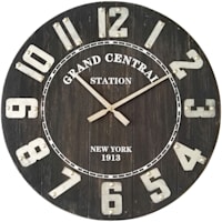 Round Wood Clock, 23"
