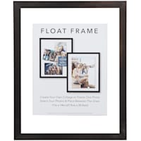 Pewter Linear Profile Floating Wall Frame, 11x14