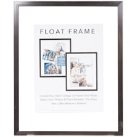 Pewter Linear Profile Floating Wall Frame, 16x20