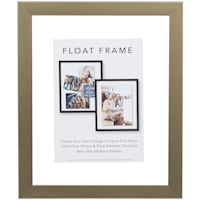 Gold Linear Profile Floating Wall Frame, 8x10